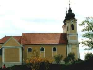 Die Abteikirche von Tihany.